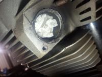 Stripped exhaust stud